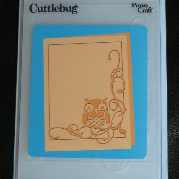 Cuttlebug A2 embossing folder - OWL FLOURISH - Picture 3 of 11